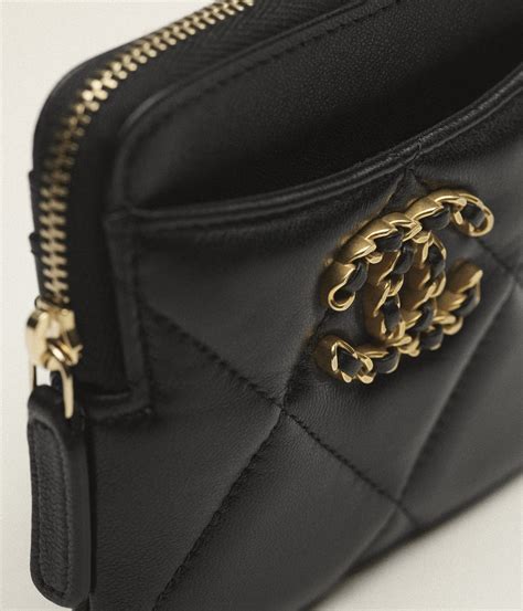 chanel zipped coin purse gold|chanel coin purse price.